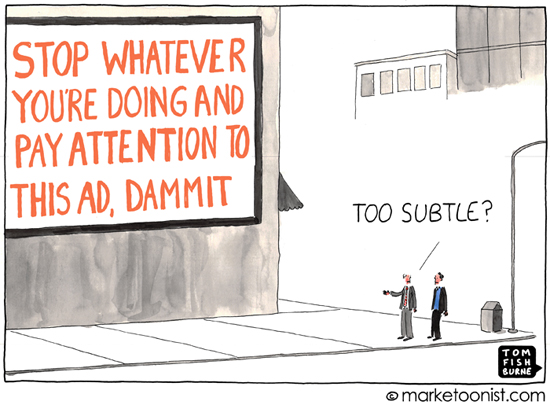 Interruption Marketing Cartoon Marketoonist Tom Fishburne
