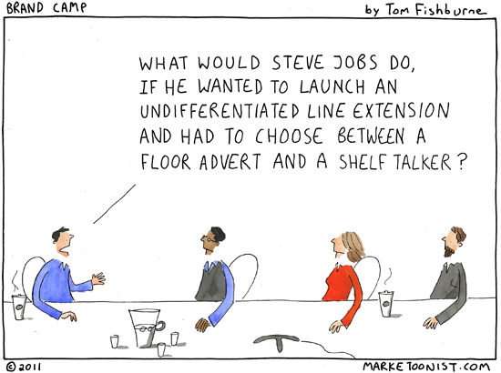 what would Steve Jobs do? - Marketoonist | Tom Fishburne
