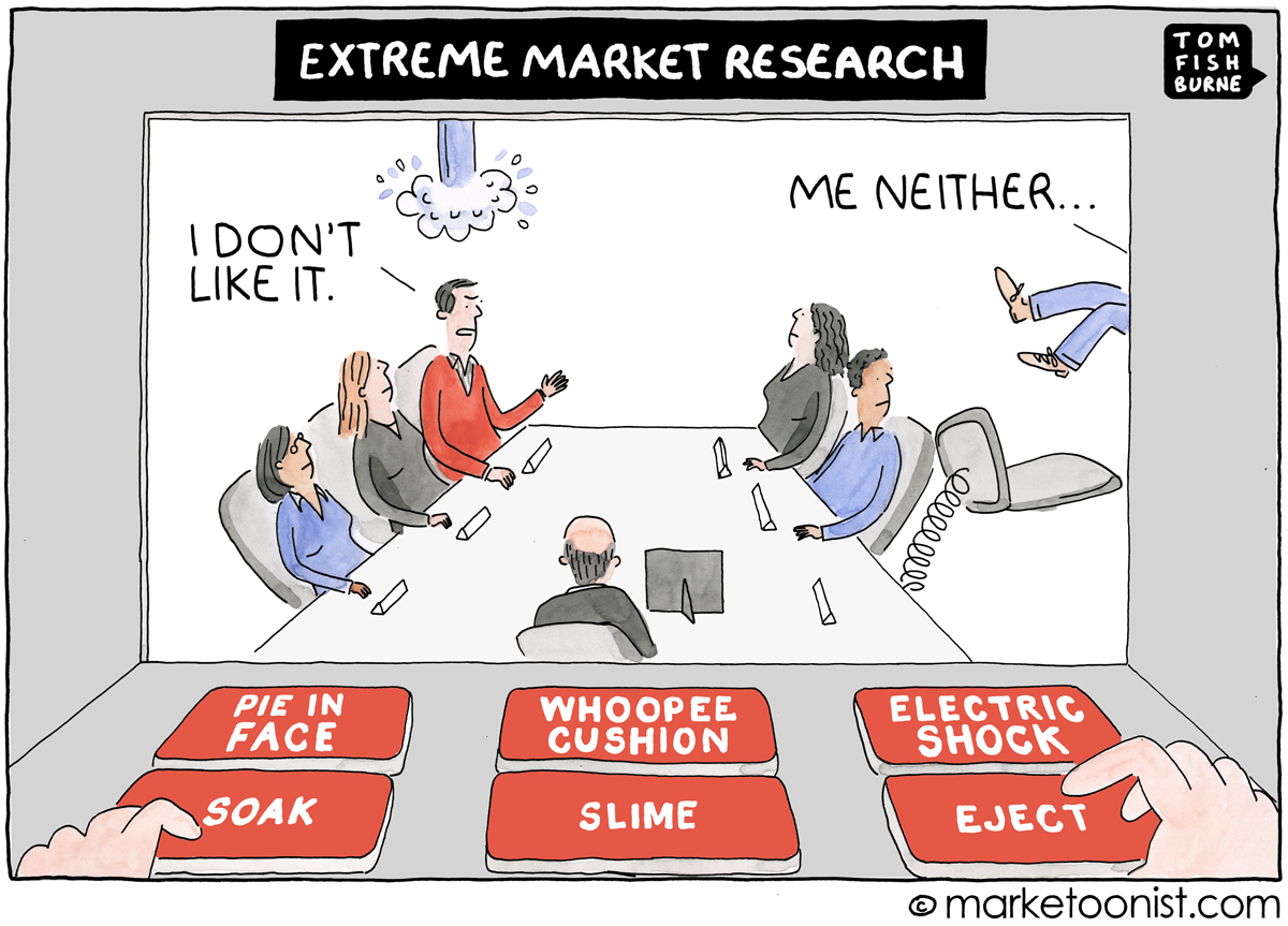 extreme market research - Marketoonist | Tom Fishburne