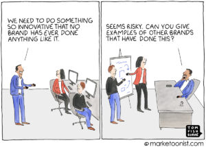 Innovation and Risk cartoon
