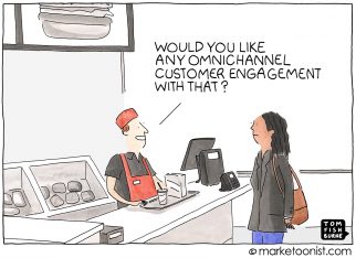 Omnichannel Customer Engagement cartoon