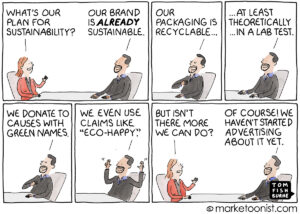 Sustainability cartoon
