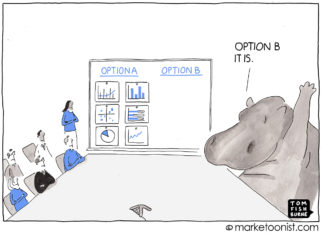 HiPPO: Highest Paid Person's Opinion cartoon
