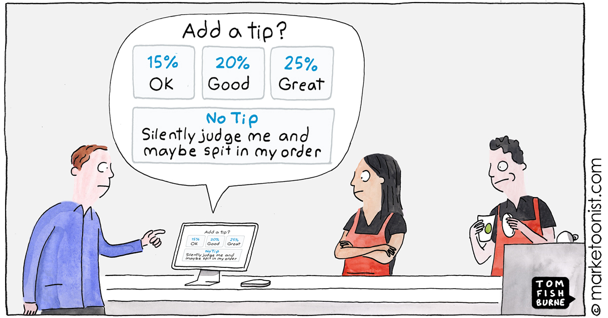 Tip Creep, Tip-flation, and Tip Fatigue cartoon - Marketoonist | Tom  Fishburne