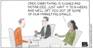 Permission Marketing cartoon