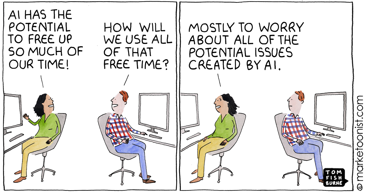 Potential Of AI Cartoon Marketoonist Tom Fishburne