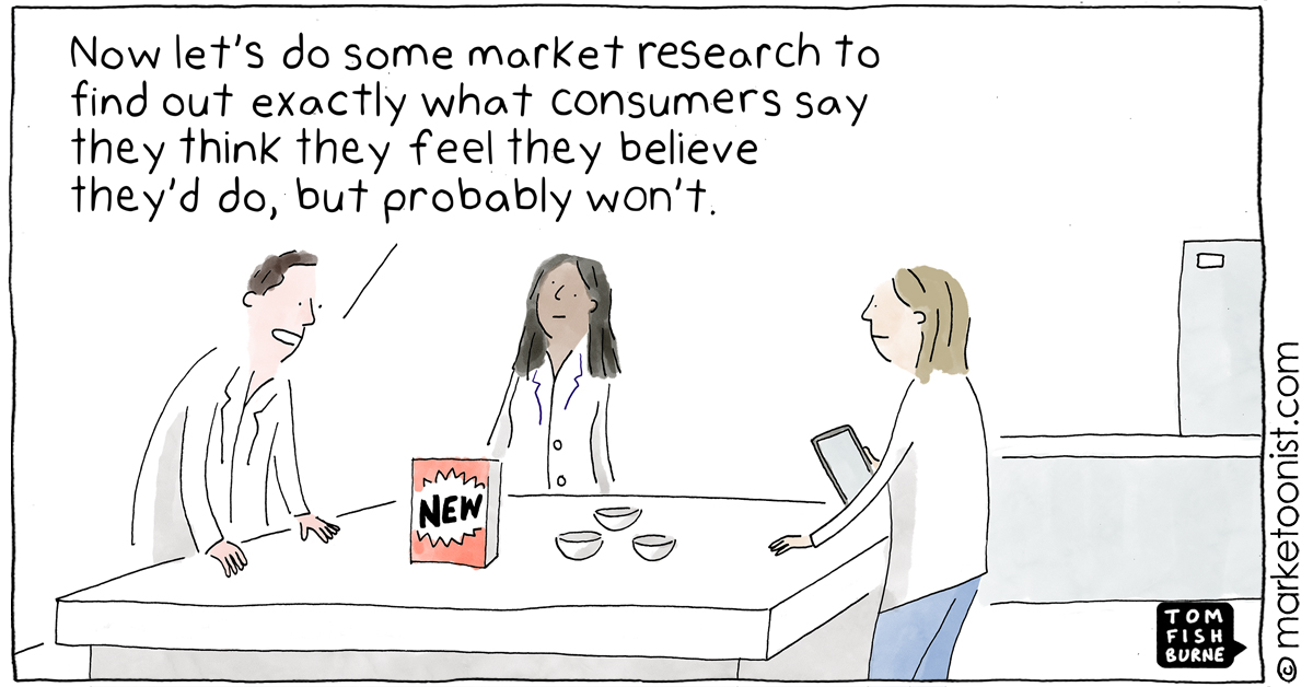 Market Research cartoon - Marketoonist | Tom Fishburne