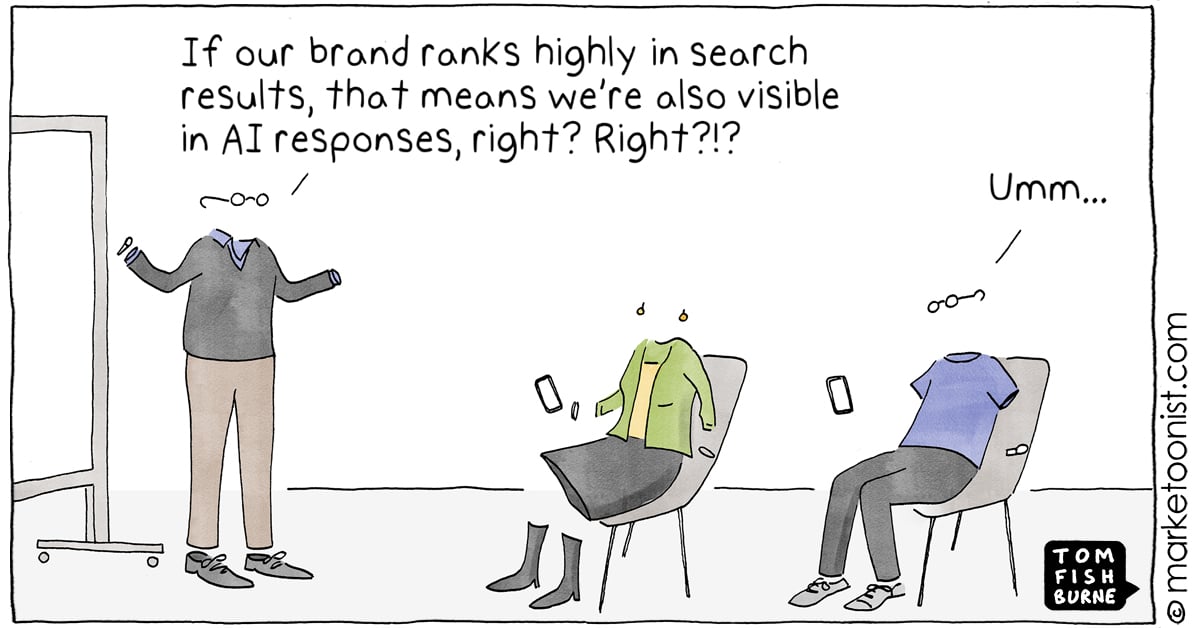 Brand Visibility in AI cartoon
