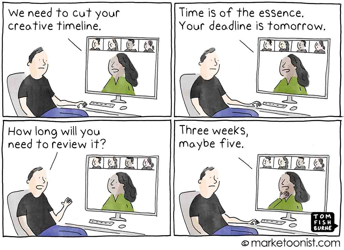 Client-Agency Creative Marketoonist cartoon