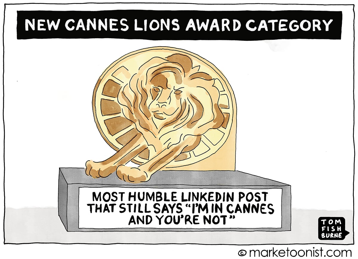 New Cannes Lions Award Category cartoon