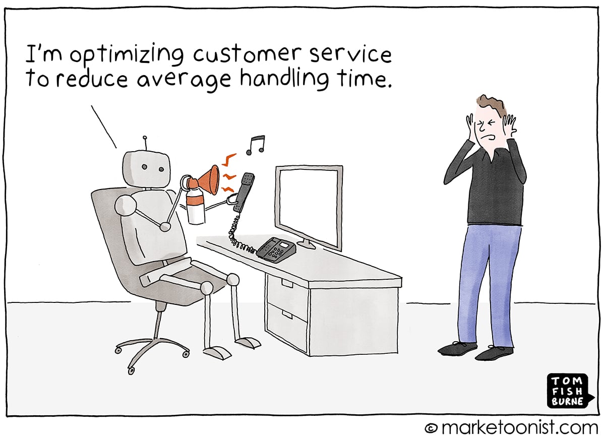 Optimizing for the Wrong Metrics Marketoonist cartoon